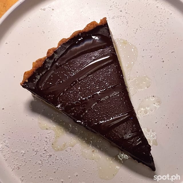 bibio dark chocolate rosemary tart